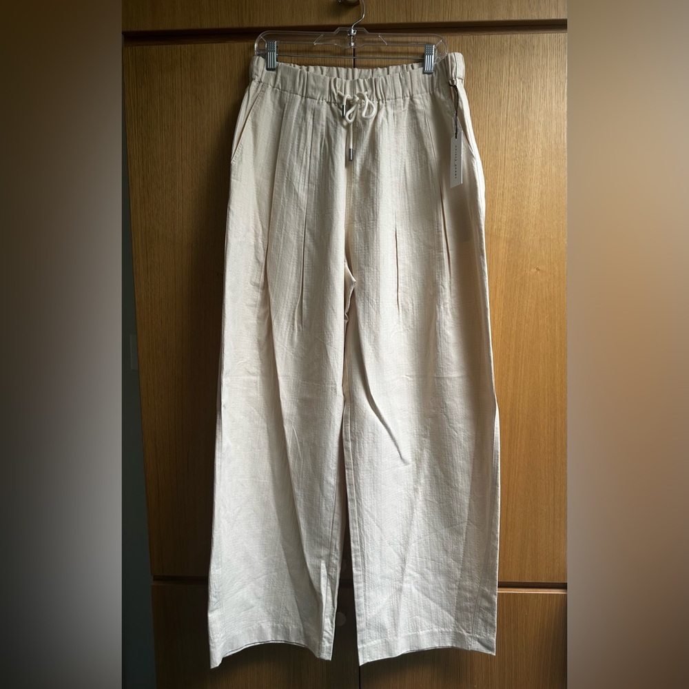 *NWT* Apiece Apart Manu drawstring pant in cream, size L - Picture 13 of 14